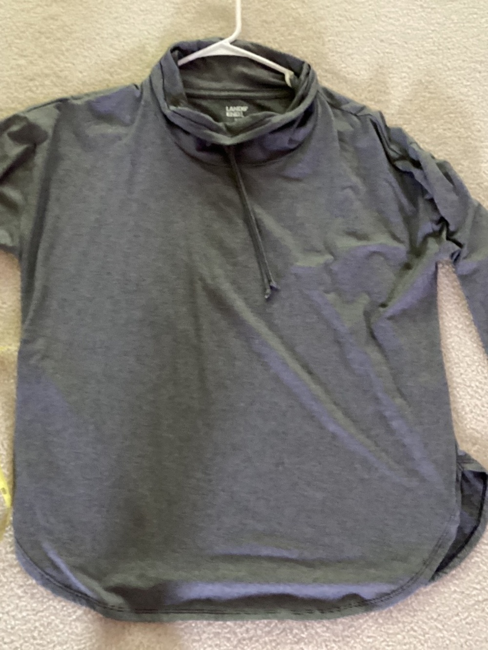Lands End Black and white top XLP